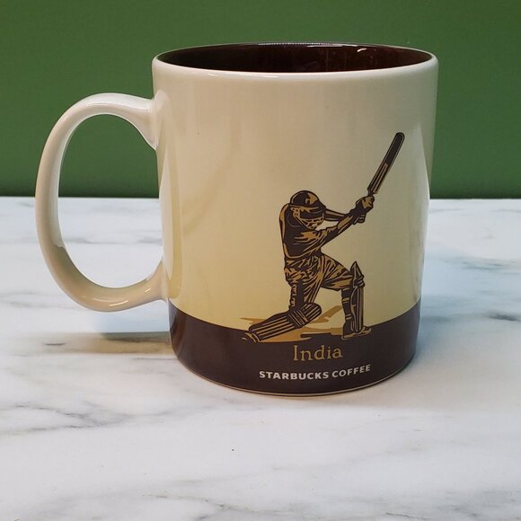 Starbucks 2012 India Cricket Global Icon City Collector Series 16oz Coffee Mug - Picture 6 of 8
